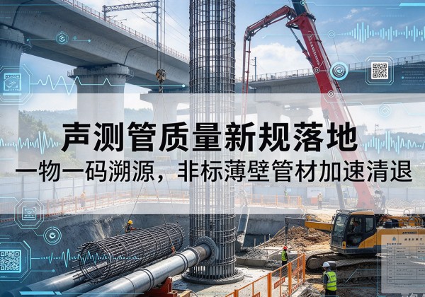 东坡声测管质量新规落地，一物一码溯源，非标薄壁管材加速清退